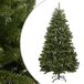 vidaXL Kunstkerstboom met scharnieren en standaard 210 cm groen