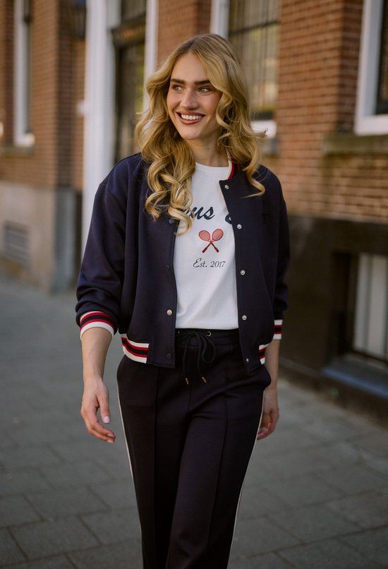 NUKUS Nina Jacket Dames - Zomerjas - Donkerblauw - Maat XS