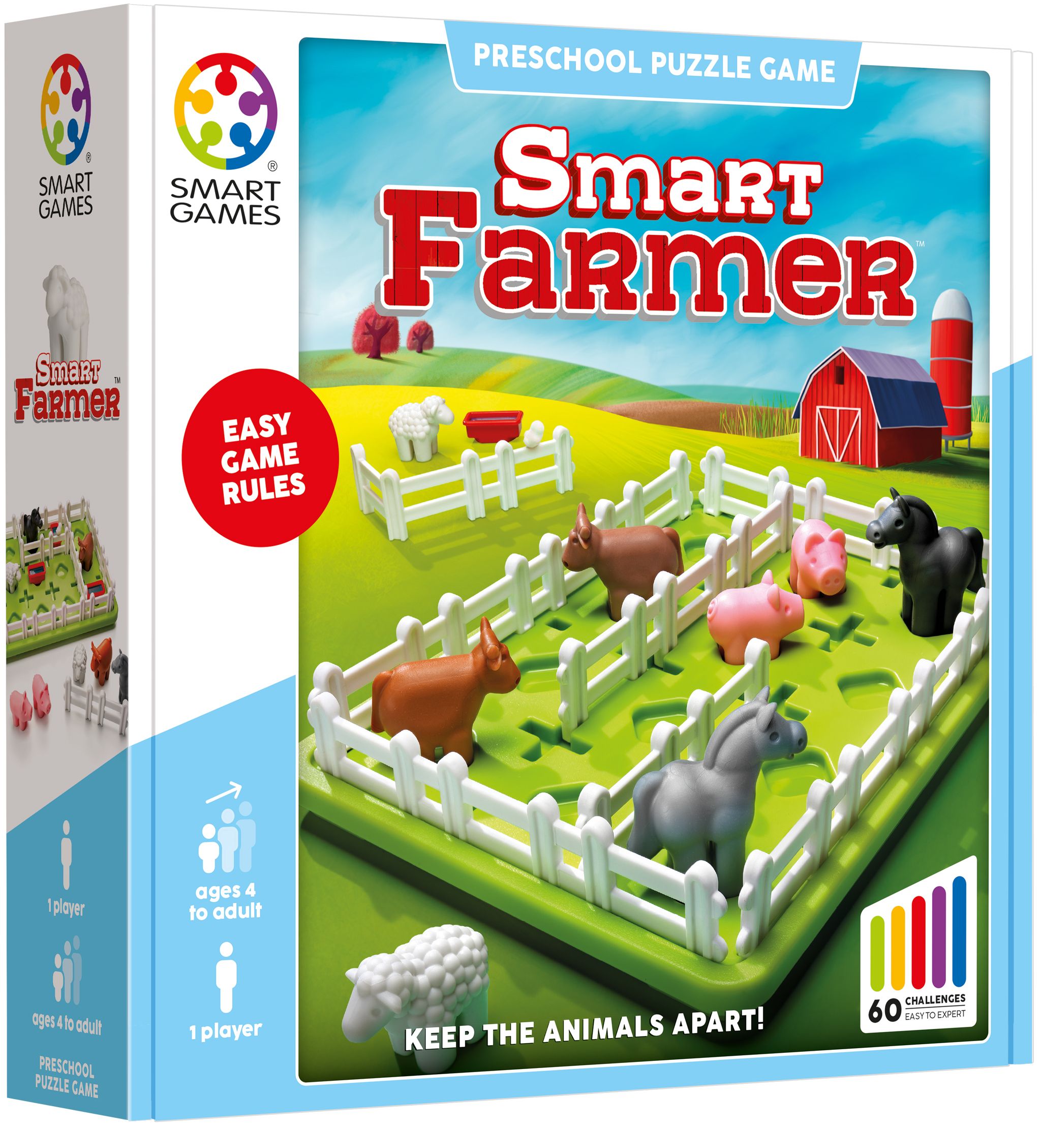 SmartGames Smart Farmer - Denkspel - 60 Uitdagingen - Vanaf 5 Jaar