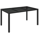 VidaXL 3185001 Tuinmeubelserie Zwart