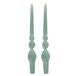 Set Cereria Di Giorgio Voluta Set van 4 handgemaakte spiraalkaarsen, hoogte 30 cm, grijs/groen/vintage groen