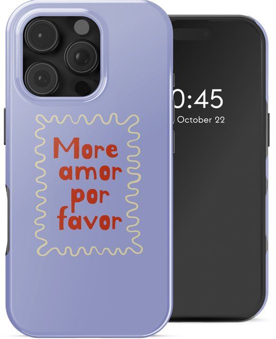 Selencia Hoesje - Geschikt voor Apple iPhone 16 Pro Max - Backcover geschikt voor MagSafe - More Amor