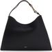 FURLA Leren Schoudertas Nuvola Hobo Nero Zwart