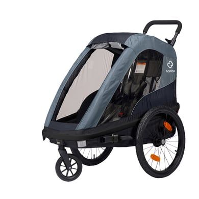 Hamax Avenida ONE blauwe kinderfietskar - 2023 model