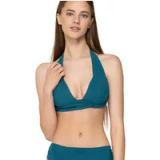 Blue Sense Soutien-gorge de maillot de bain triangle plissé emboîtant femme Luna
