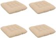 vidaXL Coussin d'assise VIANEN 4 pcs 100% Polyester Crème