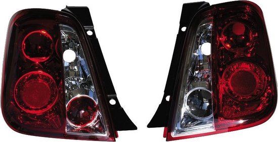 AutoStyle Set Achterlichten Fiat 500 2007- Rood/Helder