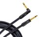 ORTEGA MUTEplug instrumentenkabel 1/4" recht/hoek - zwart pvc 6m/0, 75q OTCI-20