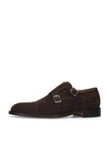 Heritage Heren Bruine Suède Gespschoenen Maat 42