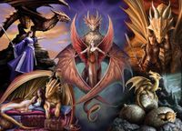 Bluebird Puzzle Puzzle Anne Stokes - Dragon Fellowship - 1000 pièces