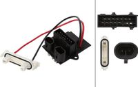 HELLA Ventilateur d'habitacle, 12V, 14 pôles, convient entre autres pour RENAULT KANGOO