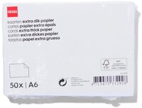 HEMA Correspondentiekaarten A6 - 50 Stuks (wit)
