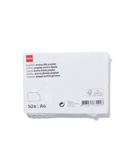 HEMA Correspondentiekaarten A6 - 50 Stuks (wit)
