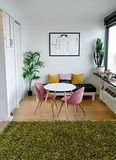 Ottoman Shaggy tapijt, gemengd vacht, groen, 0,70 x 1,40 cm