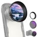 NEEWER 58 mm variabele ND-filter met 62 mm lenskap, ND2-32 1-5 stops verstelbaar neutraal dichtheidsfilter voor NEEWER 65 mm telelens en 58 mm cameralens, FL-105