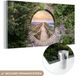 MuchoWow® Glass Painting 40x20 cm - Acrylic Glass Painting - Bridge - Sea - View - Summer - Photo on Glass - Paintings