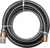 vidaXL - Zuigslang - met - messing - koppelingen - 3 - m - 25 - mm - zwart