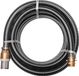 vidaXL - Zuigslang - met - messing - koppelingen - 3 - m - 25 - mm - zwart