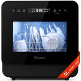 Skoov Mini Vaatwasser met waterreservoir PRO - 3 couverts - 6 wasprogramma's - Noir