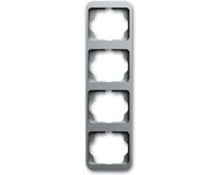 Busch-Jaeger ABB Busch-Jaeger 1734-266 BJ AFDEKRAAM 4V VER A-TITAN Titanium Mat Opbouw