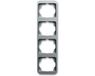 Busch-Jaeger ABB Busch-Jaeger 1734-266 BJ AFDEKRAAM 4V VER A-TITAN Titanium Mat Opbouw