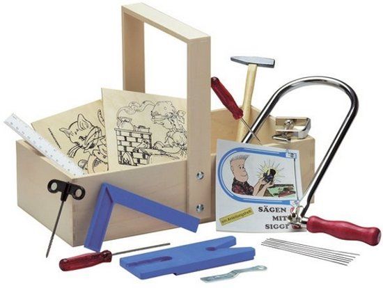 Pebaro figuurzaagset in timmermanskist 430 - hout