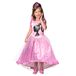 Rubies 701342S Barbie prinsessenkostuum voor meisjes, roze, maat S, 3-4 jaar, Halloween