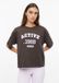 s.Oliver T-shirt Dames L Donkerbruin Katoen Korte Mouw Ronde Hals Logo
