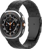 Strap-it Titanium 'Iron' schakel band - zwart