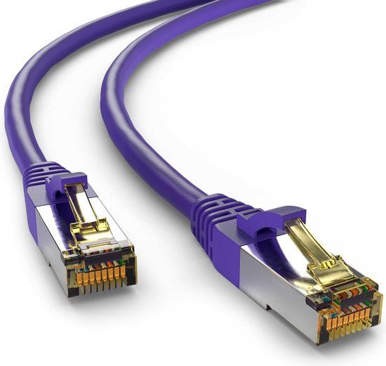 Merkloos LogiLink Cat6a S/FTP PIMF LSZH Netwerkkabel - 0.25 meter - Paars