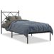 VidaXL Bedframe met hoofdbord metaal zwart 100x190 cm