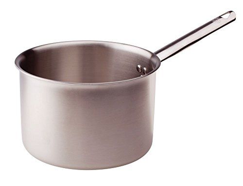 Pentole Agnelli ALIX105ALIN24 Hoge braadpan met stalen handvat, aluminium-staal trilaminaat voor inductie, 24 cm