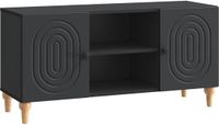 vidaXL TV-kast Zwart 102 x 34,5 x 50 cm Bewerkt hout