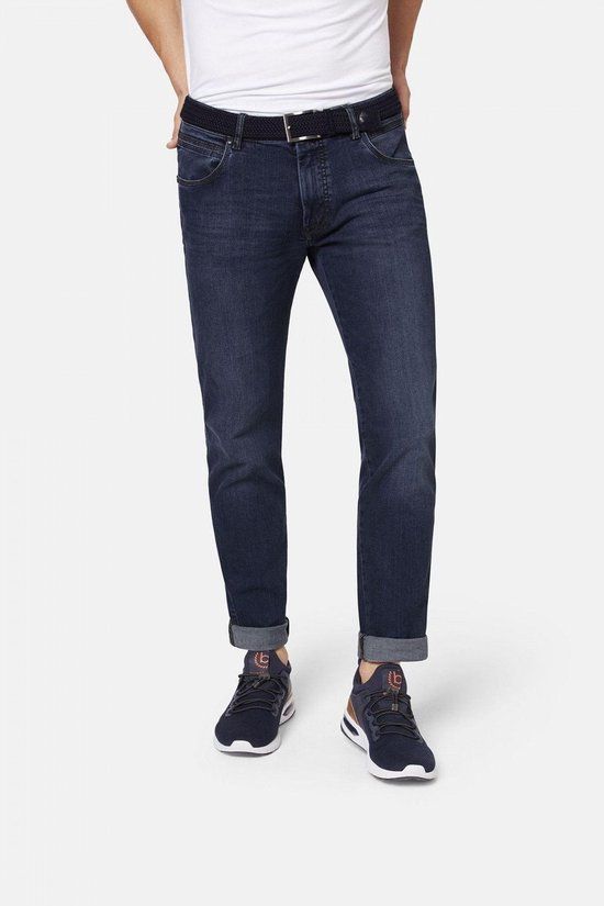Bugatti Flexcity Tapered Jeans - Donker Blauw - Maat 35/34 - Heren