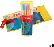 Stabilo Set Viltstiften Point 88 Multicolour Furling Oprolbaar etui (5 Stuks)
