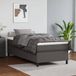 Maison Exclusive - Sommier à lattes de lit avec matelas Gris 100x200 cm Similicuir