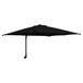 vidaXL Tuinparasol zwart 248,5 x 247,5 x 160 cm polyester en staal