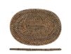 H&H Sottopentola Ovale In Rattan Cm 24X17,5