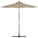Hioshop Cerox parasol Ø270cm beige.