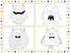 Folat 68340 Placemats Kleurplaten Monster Bash - 6 stuks