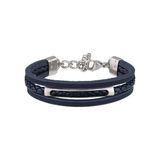 Breil Armband B MIX Heren Blauw Roestvrij Staal 23 cm