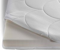 ZZZOO Matelas pour bébé - 70x140cm - Blanc - Polyéther - Housse zippée