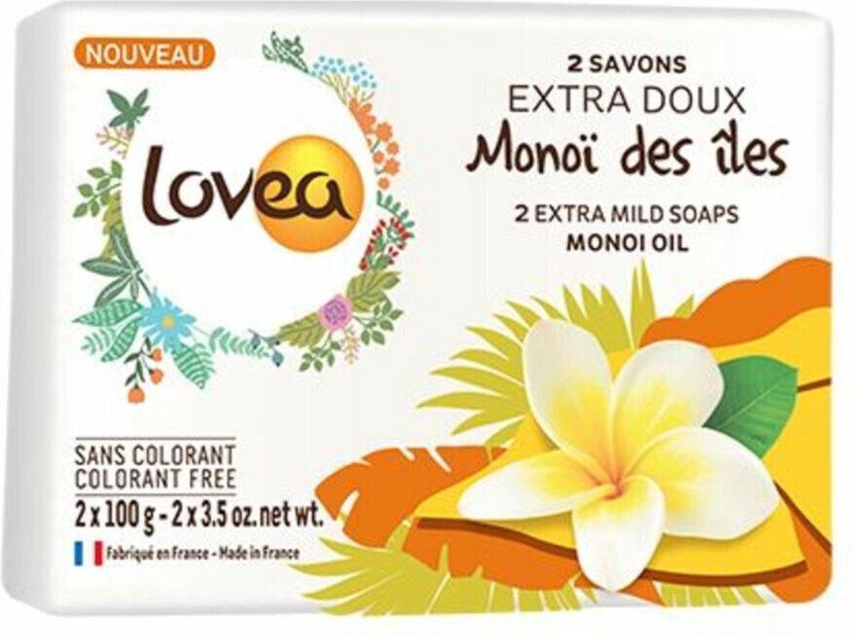 Lovea Handzeep Monoï des îles 2x 100 gram