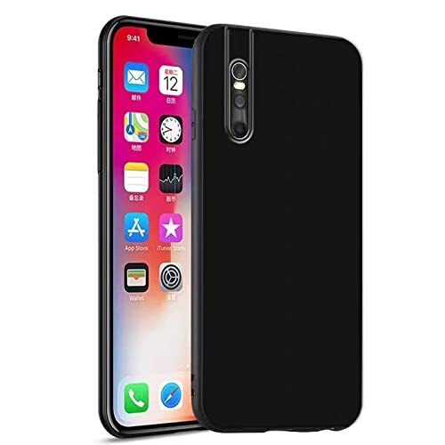 PUTCAR Ultradunne beschermhoes voor Vivo S1 Pro, [anti-kras bescherming tegen vallen] Elegant zacht TPU, dunne gesatineerde telefoonhoes voor Vivo S1 Pro - zwart