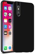 PUTCAR Ultradunne beschermhoes voor Vivo S1 Pro, [anti-kras bescherming tegen vallen] Elegant zacht TPU, dunne gesatineerde telefoonhoes voor Vivo S1 Pro - zwart