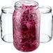 KADAX Weckpotten, 900 ml, set van 8 stuks, glas, transparant