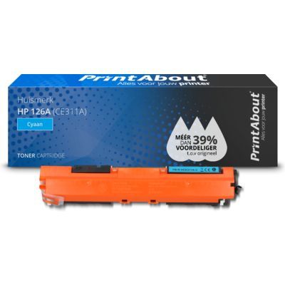 PrintAbout HP 126A (CE311A) Compatible Toner Cartridge - Cyan