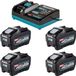 Makita Power Source Kit 4x BL 4050 F accu 40 V max. 5.0 Ah XGT + DC 40 RA lader