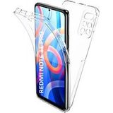 Phonillico® Case voor Xiaomi Redmi Note 11 PRO - Redmi Note 11 PRO 5G - 360 Volledige cover 2 voor- en achterkant