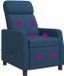 vidaXL Fauteuil Bleu Tissu